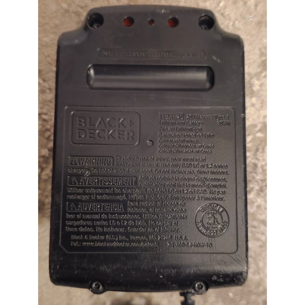 BLACK+DECKER 20V MAX 1.5Ah Lithium Battery & Charger - Picture 5 of 6